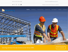 Tablet Screenshot of masseyconstructiongroup.com